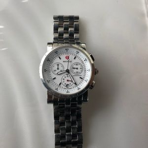 Silver Michele Watch. Okay Condition.